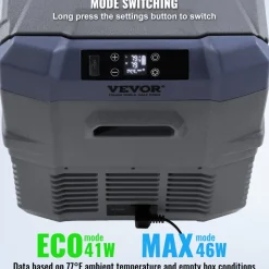 VEVOR Car Refrigerator, 12 Volt Car Refrigerator Fridge, 32 L Dual Zone Portable Freezer, -4℉-68℉ Adjustable Range, 12/24V DC and 100-240V AC Compressor Cooler for Outdoor, Camping, RV
