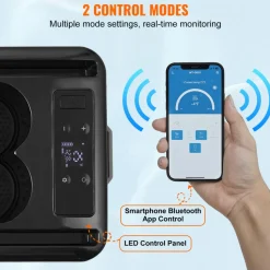 VEVOR Car Refrigerator, 12 Volt Car Armrest Refrigerator Fridge, 15 L Single Zone Portable Freezer, -4℉-68℉ Adjustable Range, 12/24V DC and 100-240V AC Compressor Cooler for Outdoor, Camping