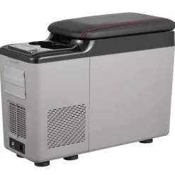 VEVOR Car Refrigerator, 12 Volt Car Armrest Refrigerator Fridge, 15 L Single Zone Portable Freezer, -4℉-68℉ Adjustable Range, 12/24V DC and 100-240V AC Compressor Cooler for Outdoor, Camping