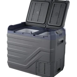 VEVOR Car Refrigerator, 12 Volt Car Refrigerator Fridge, 40 L Dual Zone Portable Freezer, -4℉-68℉ Adjustable Range, 12/24V DC and 100-240V AC Compressor Cooler for Outdoor, Camping, RV
