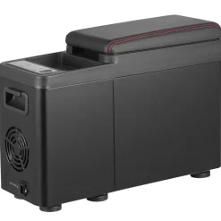 VEVOR Car Refrigerator, 12 Volt Car Armrest Refrigerator Fridge, 8 L Single Zone Portable Freezer, -4℉-68℉ Adjustable Range, 12/24V DC and 100-240V AC Compressor Cooler for Outdoor, Camping