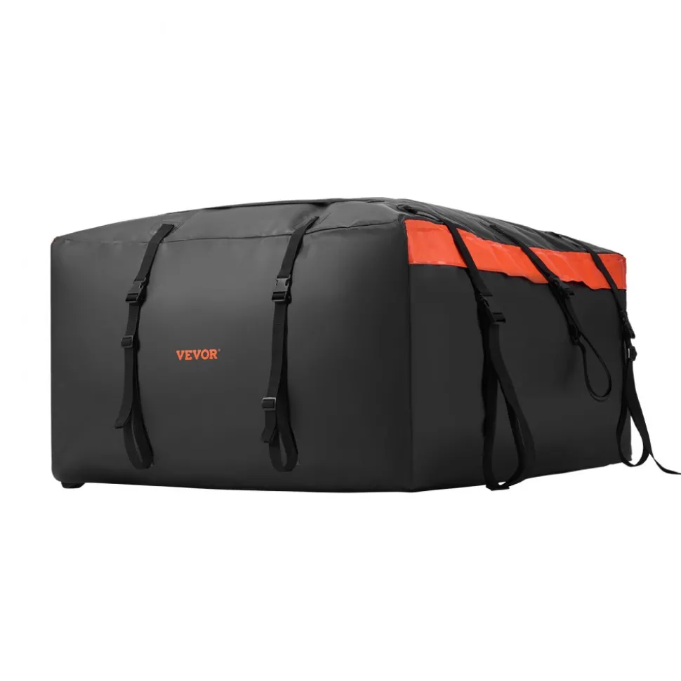 VEVOR Car Rooftop Cargo Carrier Bag, 20 Cubic Feet Roof Cargo Carrier, Heavy Duty 840D PVC 100% Waterproof Car Roof Luggage Bag for All Vehicle with/without Rack- with Lock, Anti-Slip Mat, 6 Door Hook
