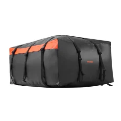 VEVOR Car Rooftop Cargo Carrier Bag, 20 Cubic Feet Roof Cargo Carrier, Heavy Duty 840D PVC 100% Waterproof Car Roof Luggage Bag for All Vehicle with/without Rack- with Lock, Anti-Slip Mat, 6 Door Hook