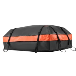 VEVOR Car Rooftop Cargo Carrier Bag, 21 Cubic Feet Car Roof Cargo Carrier, 100% Waterproof Heavy Duty 840D PVC Roof Luggage Bag for All Vehicle with/without Rack- with Lock, Non-Slip Mat, 6 Door Hooks