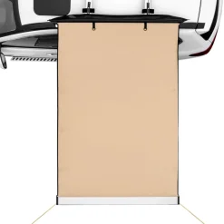 VEVOR Car Side Awning, Large 6.6' x 8.2' Shade Coverage Vehicle Awning, PU3000mm UV50+ Retractable Car Awning with Waterproof Storage Bag, Height Adjustable, Suitable for Truck, SUV, Van, Campers
