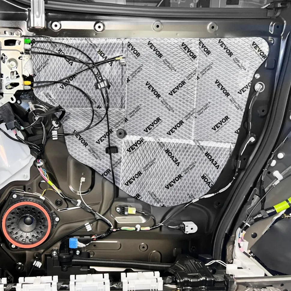 VEVOR Car Sound Deadening Mat, 50 mil 52 sqft Car Sound Dampening Material, Butyl Automotive Sound Deadener, Noise Insulation and Vibration Dampening Material for Car