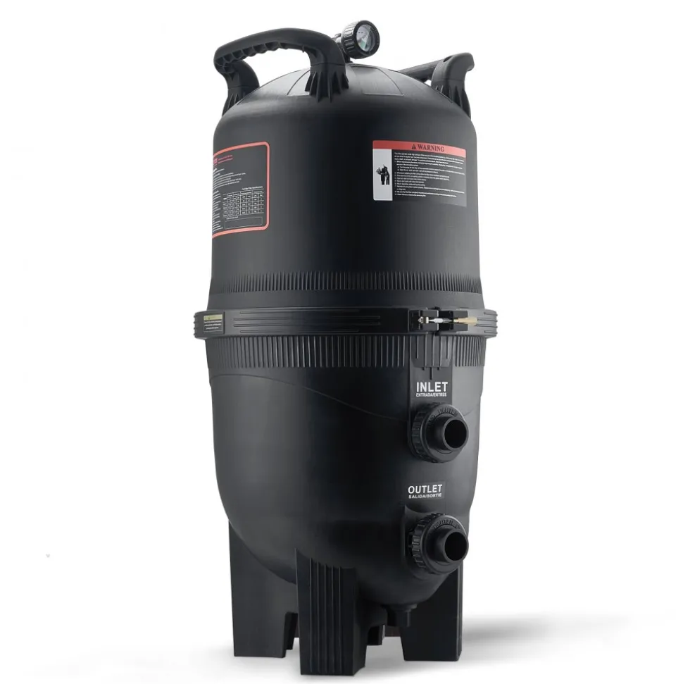 VEVOR Cartridge Pool Filter, 525Sq. Ft Filter Area Inground Pool Filter, Above Ground Swimming Pool Filtration Filter System with Upgrade Filter &Leak-proof, for Hot Tubs, Spa, Inflatable Pool