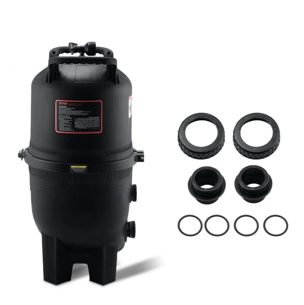 VEVOR Cartridge Pool Filter, 325Sq. Ft Filter Area Inground Pool Filter, Above Ground Swimming Pool Filtration Filter System with Upgrade Filter &Leak-proof, for Hot Tubs, Spa, Inflatable Pool