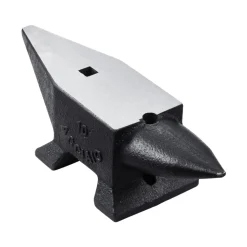 VEVOR Cast Iron Anvil, 22 Lbs/10kg Single Horn Anvil, with Large Countertop and Stable Base, High Hardness Rugged Round Horn Anvil Blacksmith, for Shaping, Bending