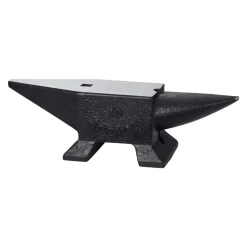 VEVOR Cast Iron Anvil, 22 Lbs/10kg Single Horn Anvil, with Large Countertop and Stable Base, High Hardness Rugged Round Horn Anvil Blacksmith, for Shaping, Bending