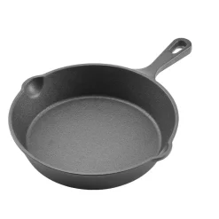 VEVOR Cast Iron Skillet, 3-Piece Frying Pan Set (6, 8, 10 in), Heavy-Duty Skillets with Heat-Resistant Handle, Pre-Seasoned Chef's Pan, Kitchen Cookware, for Oven, Gas, Electrical, Induction, Black
