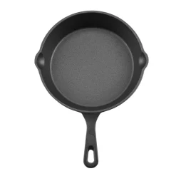 VEVOR Cast Iron Skillet, 4-Piece Frying Pan Set (6, 8, 10, 12 in), Skillets with Heat-Resistant Silicone Handle, Pre-Seasoned Chef's Pan, Kitchen Cookware, for Oven, Gas, Electrical, Induction, Black