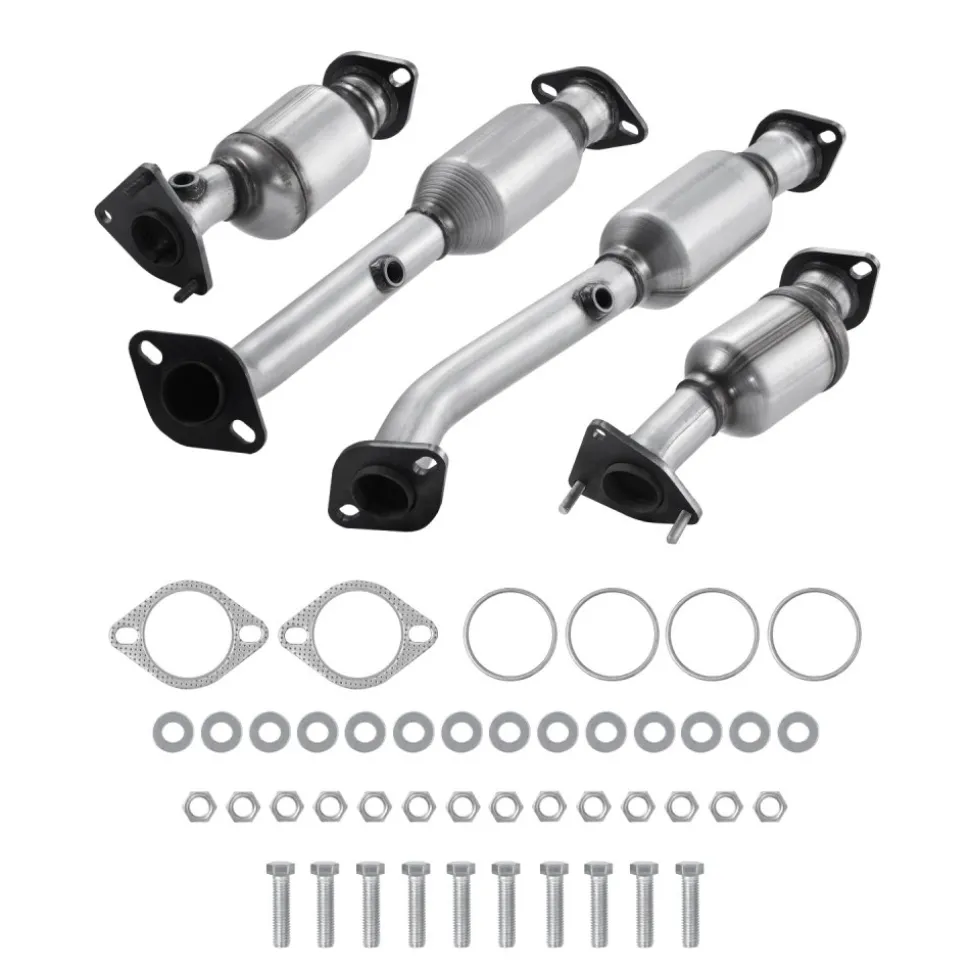 VEVOR Catalytic Converter, Compatible with Nissan Frontier NV1500 NV2500 NV3500 Pathfinder Xterra/Suzuki Equator, 4.0L V6, Front, Left, Rear, Right, Replacement OE 16399, for Exhaust Gas Purification
