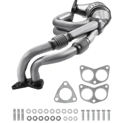 VEVOR Catalytic Converter, Compatible with Subaru Forester Impreza Legacy Outback/ SAAB 9-2X, 2.5L H4, Front, Replacement OE 16564, Stainless Steel High Flow Converter, for Exhaust Gas Purification