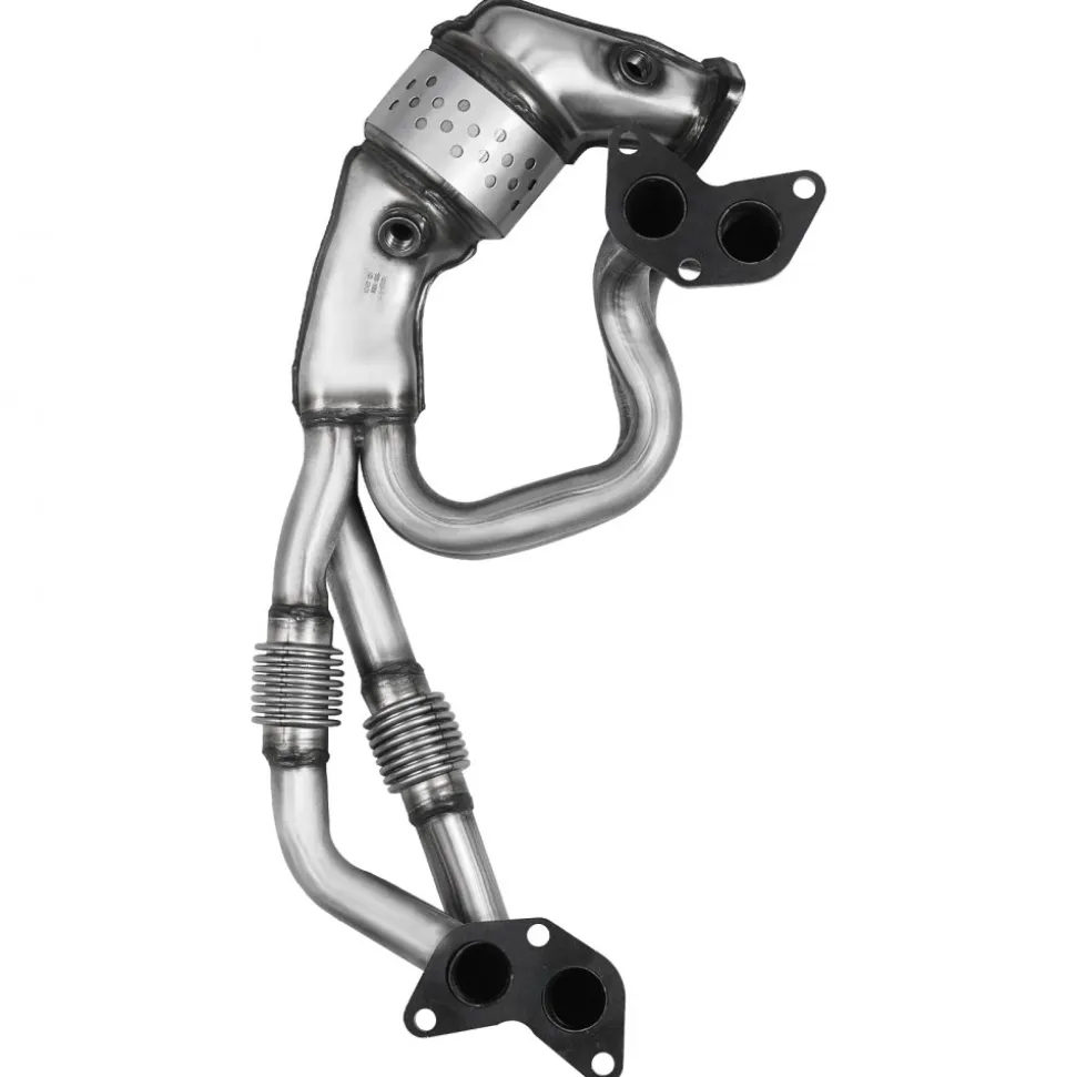 VEVOR Catalytic Converter, Compatible with Subaru Forester Impreza Legacy Outback/ SAAB 9-2X, 2.5L H4, Front, Replacement OE 16564, Stainless Steel High Flow Converter, for Exhaust Gas Purification