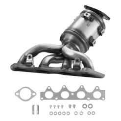 VEVOR Catalytic Converter, Compatible with Kia Soul Rio/Hyundai Veloster Accent, 1.6L L4, Front, Replacement OE 674-891, 16680, Stainless Steel High Flow Converter, for Exhaust Gas Purification