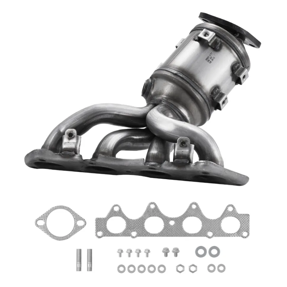 VEVOR Catalytic Converter, Compatible with Kia Soul Rio/Hyundai Veloster Accent, 1.6L L4, Front, Replacement OE 674-891, 16680, Stainless Steel High Flow Converter, for Exhaust Gas Purification