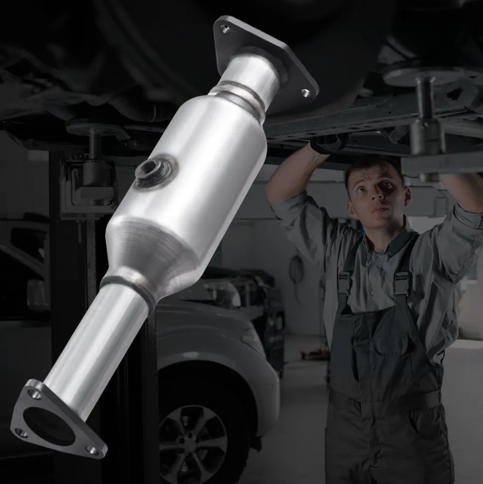VEVOR Catalytic Converter, Compatible with Honda Accord 2.4L 2003 2004 2005 2006 2007, 2.4L L4 Engine, Rear, Replacement OE 16299, Stainless Steel Material, for Quick Exhaust Gas Purification