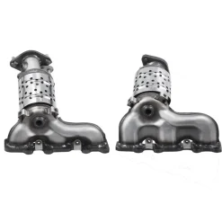 VEVOR Catalytic Converter, 2 Pack, Compatible with 2004-2006 Jeep Wrangler 4.0L L6, Front, Rear, Replacement OE 645174, Stainless Steel Material High Flow Converter, for Exhaust Gas Purification