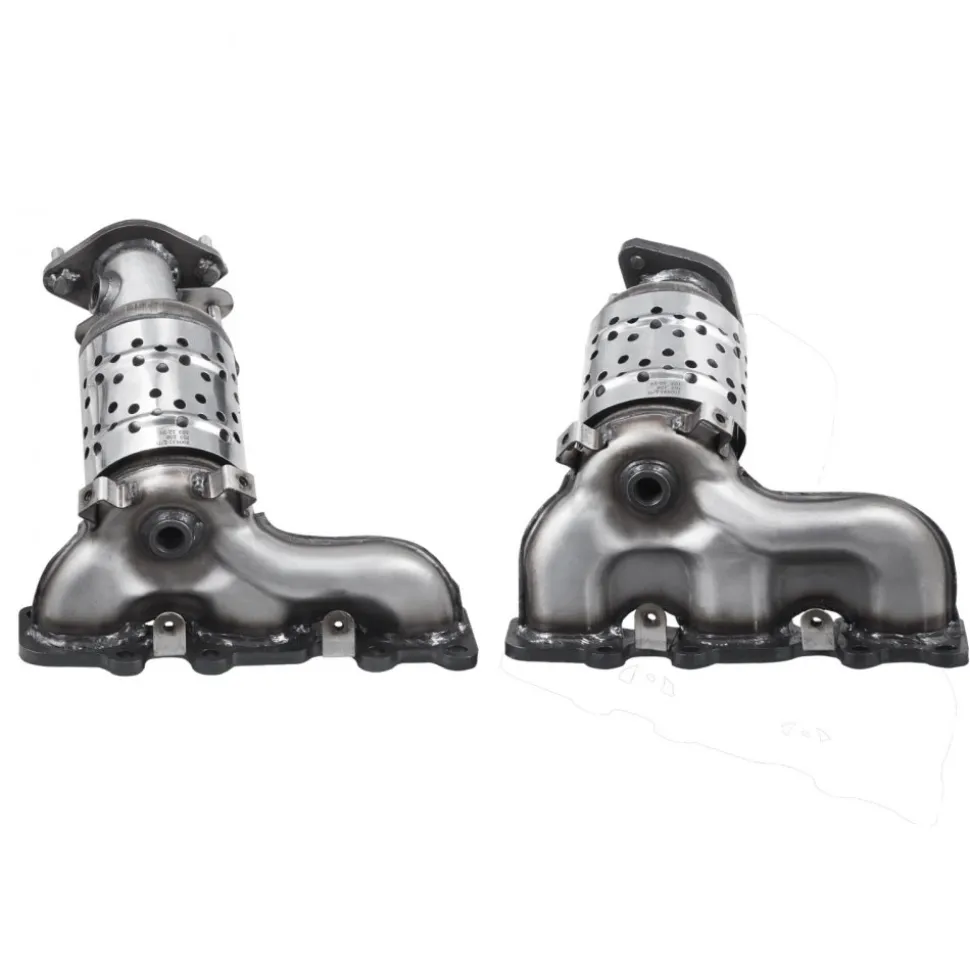 VEVOR Catalytic Converter, 2 Pack, Compatible with 2004-2006 Jeep Wrangler 4.0L L6, Front, Rear, Replacement OE 645174, Stainless Steel Material High Flow Converter, for Exhaust Gas Purification