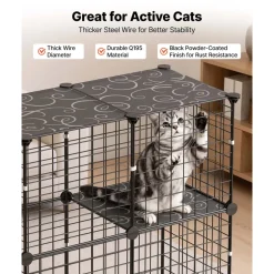 VEVOR Cat Cage 3-Tier 28