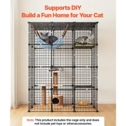 VEVOR Cat Cage 4-Tier 40.98