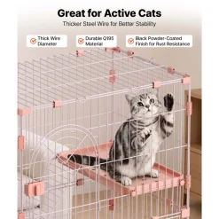 VEVOR Cat Cage 4-Tier 33.07