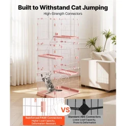 VEVOR Cat Cage 4-Tier 33.07