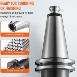 VEVOR CAT40 Collet Holder ER 16/32 Collet Set, 35 PCs, SLN FMB ER16/32 APU Tool Holders Spring Steel Collet Chucks with 10 Pull Studs and 3 Wrenches, for Milling Machine Drill Presses Boring Machine