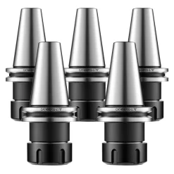 VEVOR CAT40 Collet Holder ER32 5 Piece Precision Spring Collet Chuck Set, for Milling Machine Drill Presses, 4000 RPM Max Speed, CAT40 Tool Holder Spring Collet with 0.0004