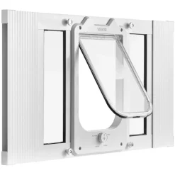 VEVOR Cat Door for Window, Adjustable to Fit Window Width 23