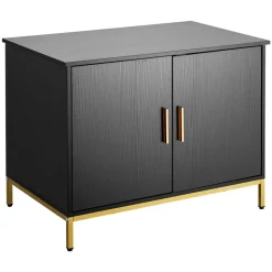 VEVOR Cat Litter Box Enclosure Furniture, 47.2 in Hidden Litter Box Cabinet with Scratch Pad & Storage, Waterproof Cat Washroom End Table Cat House, Fit Most of Litterbox, for Bedroom Living Room