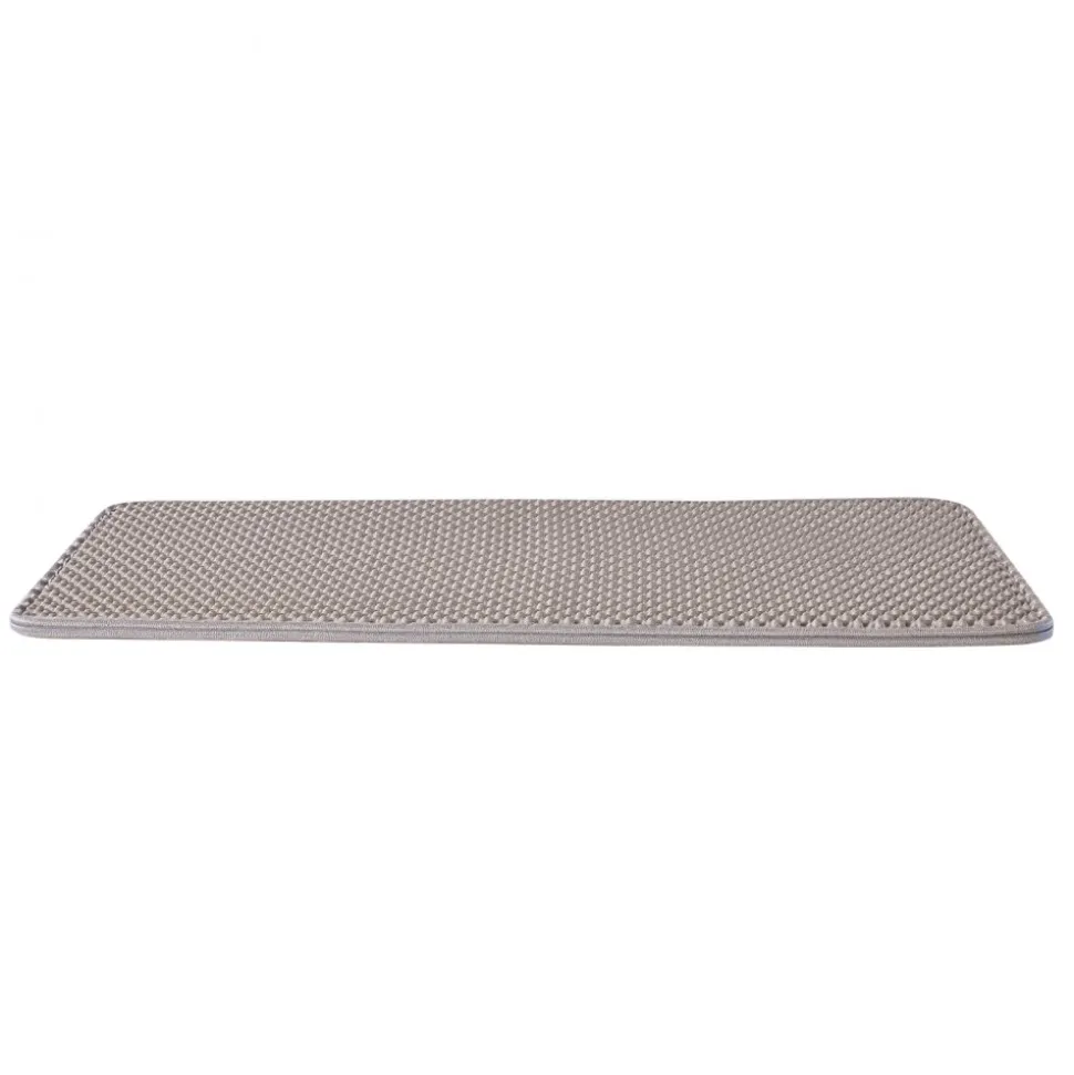 VEVOR Cat Litter Mat, 24 x 15 in, Double-Layer Litter Box Mat, Non-Slip & Urine-Proof Litter-Trapping Mats for Indoor Cats, Honeycomb Design, Soft on Paws, Washable Large Kitty Mats for Floor