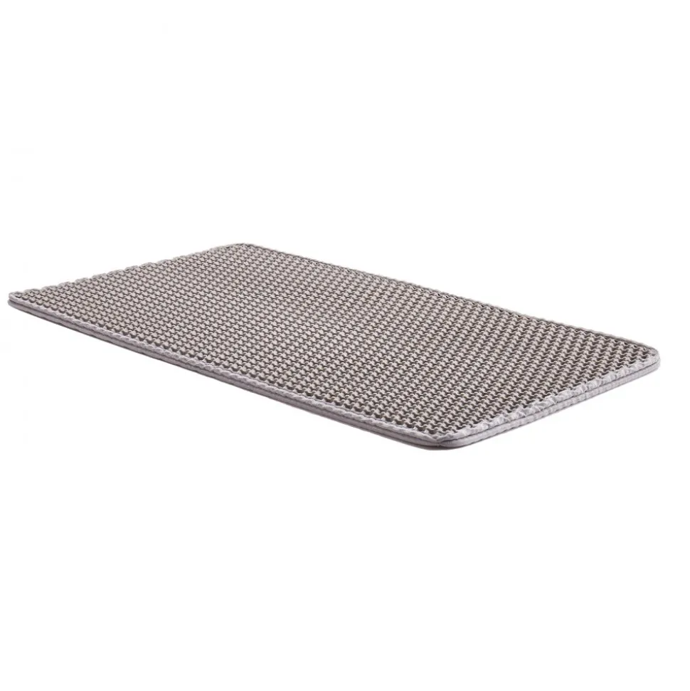 VEVOR Cat Litter Mat, 24 x 15 in, Double-Layer Litter Box Mat, Non-Slip & Urine-Proof Litter-Trapping Mats for Indoor Cats, Honeycomb Design, Soft on Paws, Washable Large Kitty Mats for Floor