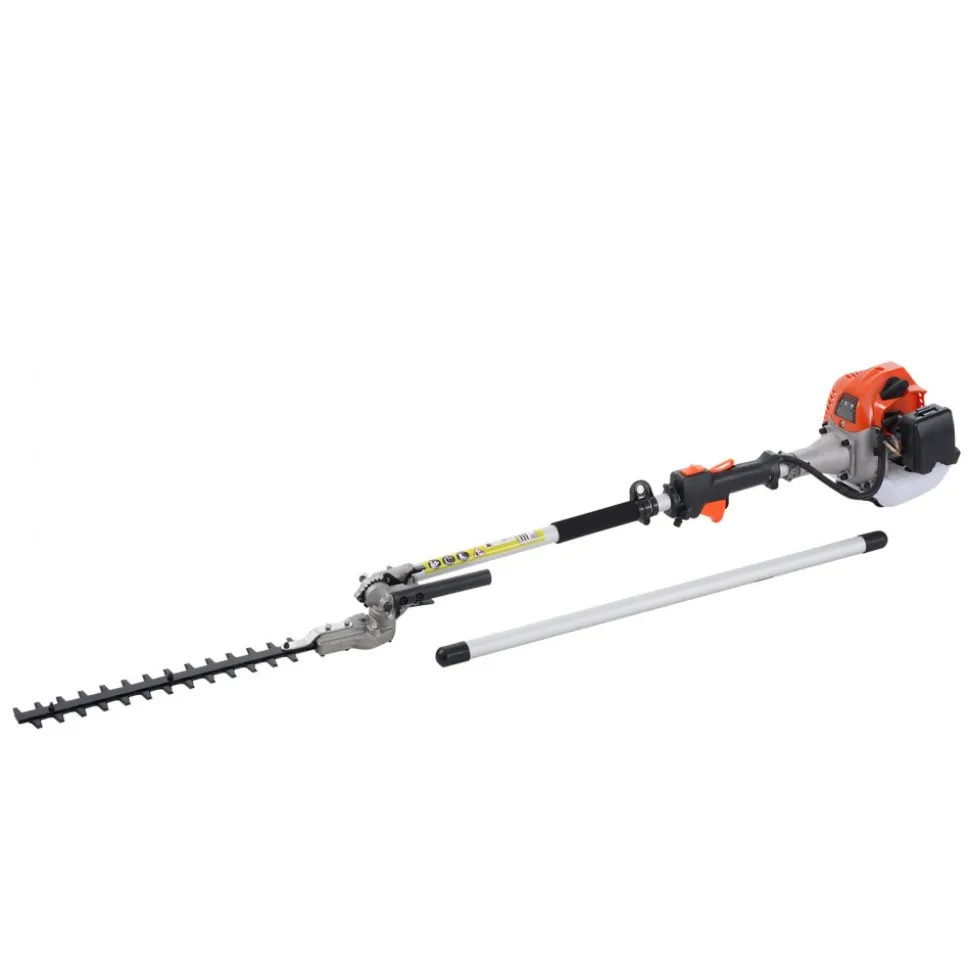 VEVOR 26CC 5-in-1 Multi-Functional Trimming Tools, Gas Hedge Trimmer, Weed Eater, String Trimmer, Edger, Pole Saw Chainsaw Pruner with Extension Pole