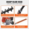 VEVOR 43CC 6-in-1 Multi-Functional Trimming Tools, Gas Hedge Trimmer, Weed Eater, String Trimmer, Brush Cutter, Edger, Pole Saw Chainsaw Pruner with Extension Pole