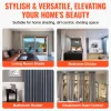 VEVOR Ceiling Curtain Track Set, 8.9 FT/2.7 Meter, Sliding Ceiling Track System for Curtains, Room Divider Curtain Track Ceiling/Wall Mounted for Living Room Bedroom with Hooks and Hardware, White