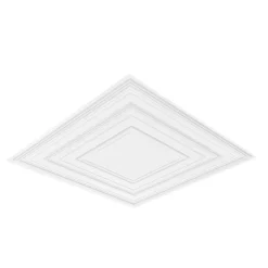 VEVOR Ceiling Tiles, 12-Pack 24 x 24 in, Drop Ceiling Tiles Premium PVC Sheet, Easy Installation/ Cutting Plastic Glue-up Ceiling Tile, Ceiling Covering for Home/Office Decoration, White Peg Pattern