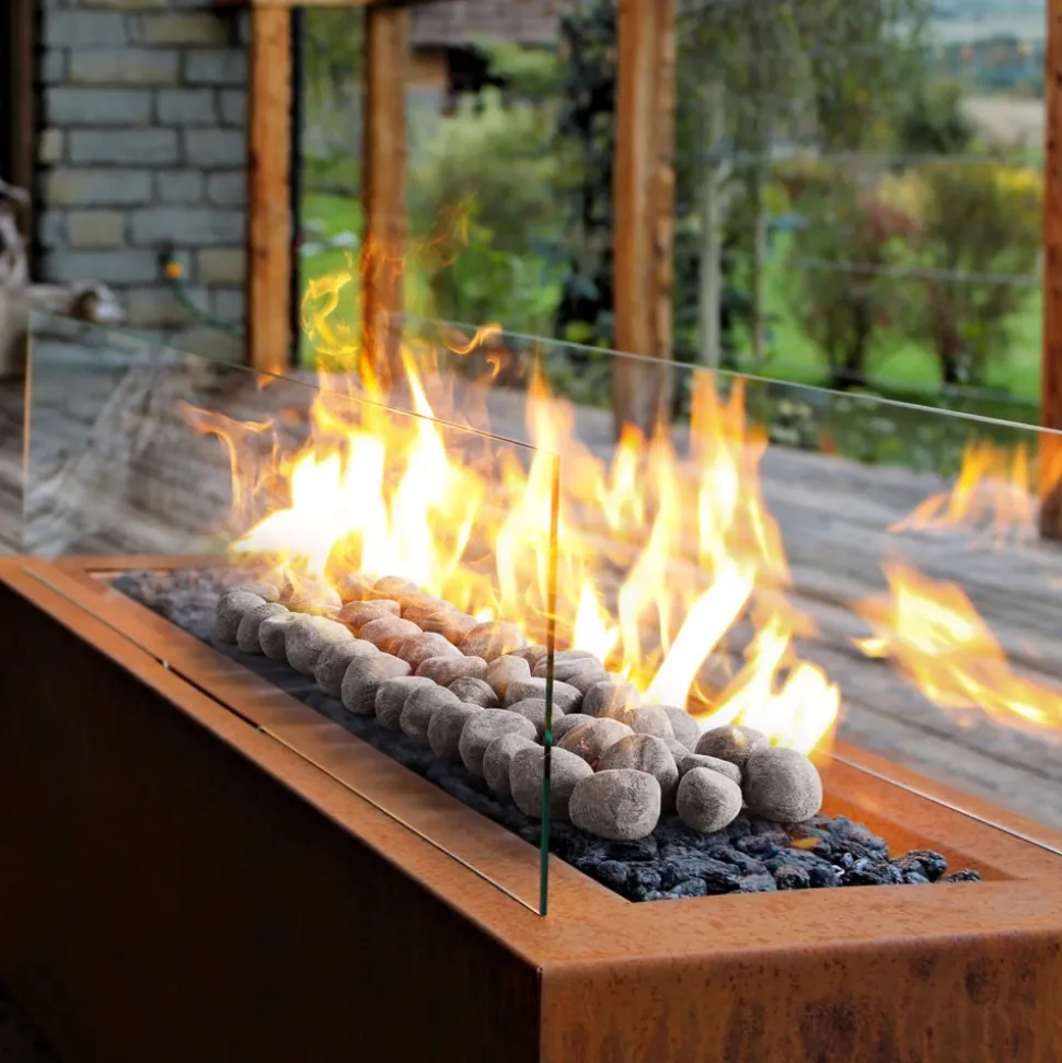 VEVOR Ceramic Fire Pebble Stones, 1-2 inch 48 Pcs Lava Rocks, Reusable Fire Pit Stones Indoor and Outdoor Use, Decorative Firepit Rocks for Propane/Gas Fireplace, Stove, Courtyard, Camping