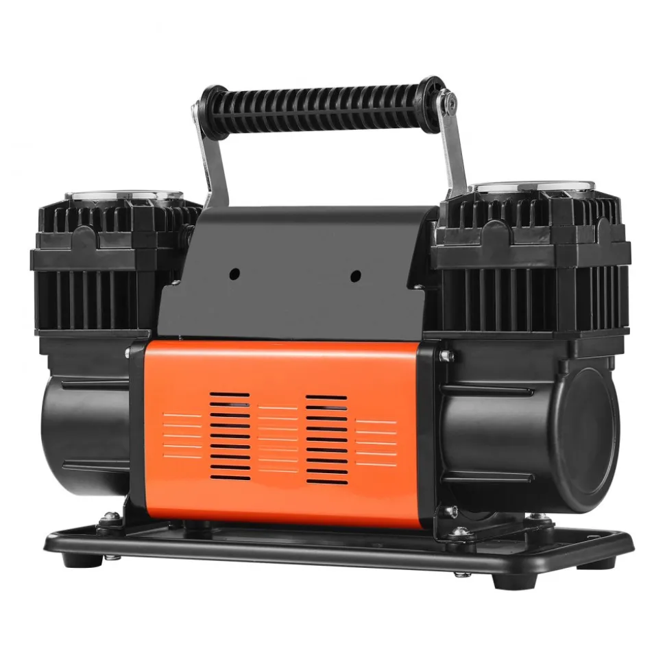 VEVOR 10.6 CFM Heavy Duty Air Compressor, 30s Fast Inflation | Dual-Cylinder Portable Tire Inflator, 12V 150PSI Offroad Air Pump with Adapters for Trucks Car SUV 4 x 4 Vehicle RV