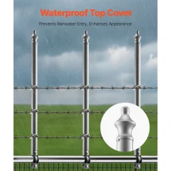 VEVOR Chain Link Fence Extensions, 18 Packs 27.4