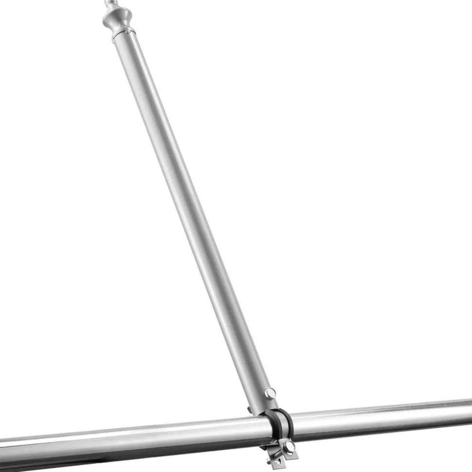 VEVOR Chain Link Fence Extensions, 18 Packs 27.4" Extension Height, Galvanized Post Extender for 1.3" to 1.5" Top of Fence, U Bracket, Barbed Wire Extend Arm for Privacy, Prevent Dogs Jumping Out