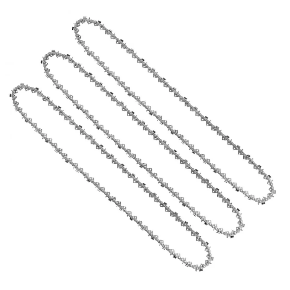 VEVOR Chainsaw Chain 3 Pack 20 Inch 0.325" Pitch 0.058" Gauge 76 Drive Link, Fits VEVOR CN-58G / CN-62G Gas Chainsaw, Forged Alloy Steel, Replacement Saw Chains with Sharp Cutter Teeth & Tie Straps