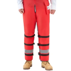 VEVOR Chainsaw Chaps Wrap, Class D, 8 Layers Wrap Style Chainsaw Pants with Adjustable Belt & Gear Pocket, Chain Saw Chaps for Men/Women, Chainsaw Safety Equipment for Loggers Forest Workers, Large