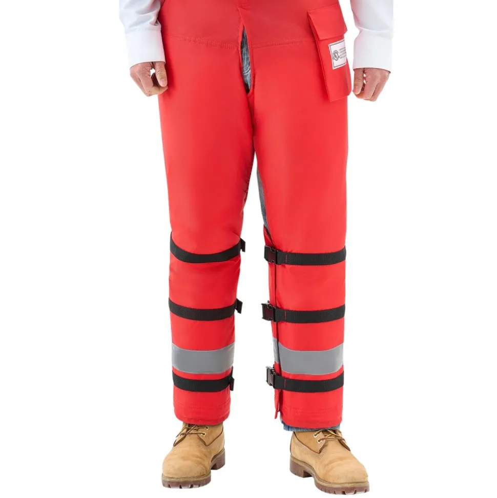 VEVOR Chainsaw Chaps Wrap, Class D, 8 Layers Wrap Style Chainsaw Pants with Adjustable Belt & Gear Pocket, Chain Saw Chaps for Men/Women, Chainsaw Safety Equipment for Loggers Forest Workers, Large