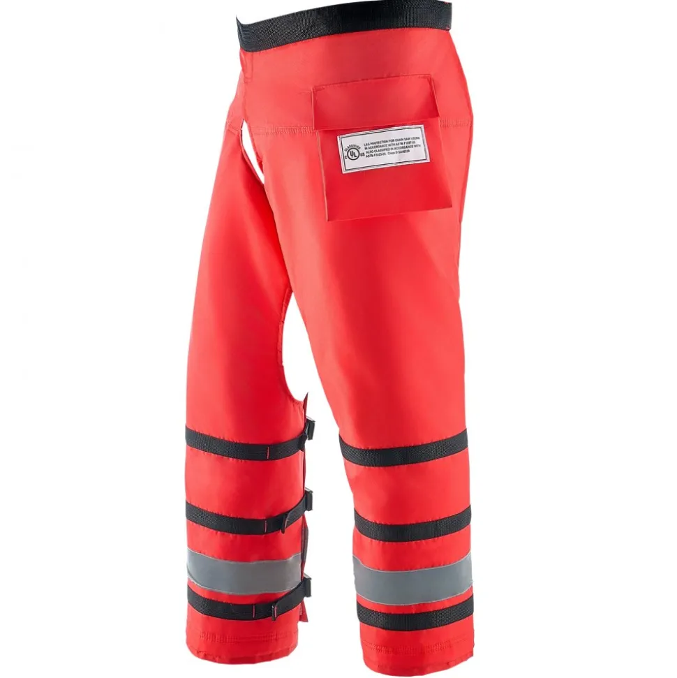 VEVOR Chainsaw Chaps Wrap, Class D, 8 Layers Wrap Style Chainsaw Pants with Adjustable Belt & Gear Pocket, Chain Saw Chaps for Men/Women, Chainsaw Safety Equipment for Loggers Forest Workers, Large
