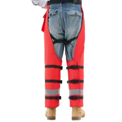 VEVOR Chainsaw Chaps Wrap, Class D, 8 Layers Wrap Style Chainsaw Pants with Adjustable Belt & Gear Pocket, Chain Saw Chaps for Men/Women, Chainsaw Safety Equipment for Loggers Forest Workers, Large