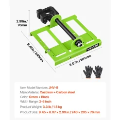 VEVOR Chainsaw Mill, Adjustable 2-6 in Width, Vertical Lumber Cutting Guide, Portable Timber Chainsaw Attachment, Heavy Duty Cast Iron Sawmill Tool Cutting Supplies for Builders Woodworkers