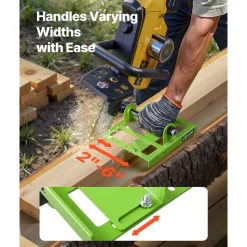 VEVOR Chainsaw Mill, Adjustable 2-6 in Width, Vertical Lumber Cutting Guide, Portable Timber Chainsaw Attachment, Heavy Duty Cast Iron Sawmill Tool Cutting Supplies for Builders Woodworkers