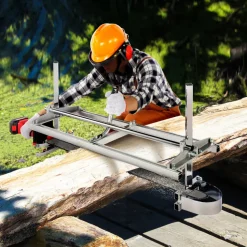 VEVOR Chainsaw Mill, Portable Sawmill 14"-36" Guide Bar, Galvanized Steel Chainsaw Planking Mill with 0.2"-11.81" Cutting Thickness, Wood Lumber Cross Cutting Saw Mill for Builders and Woodworkers